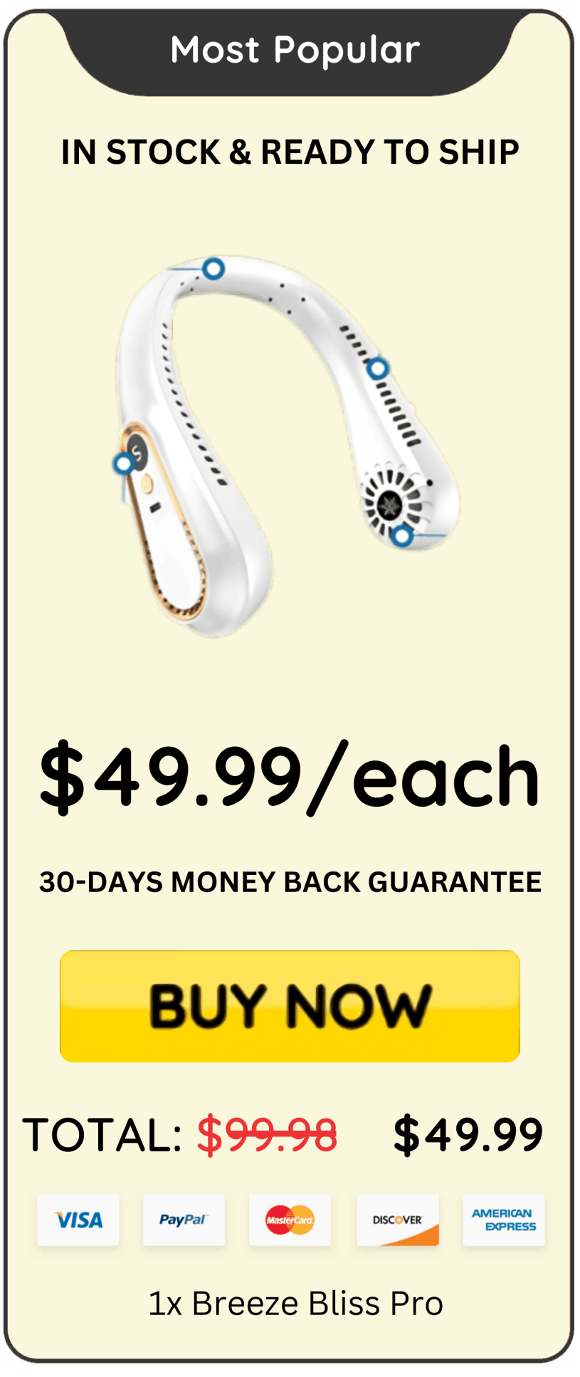 Breeze Bliss Pro offer price 